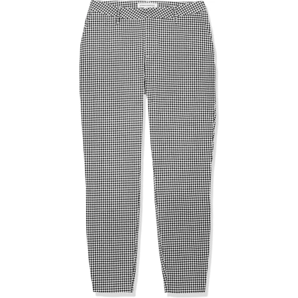 Amazon Essentials Womens BiStretch Skinny Ankle Pant Available in Plus SizeBlack Gingham