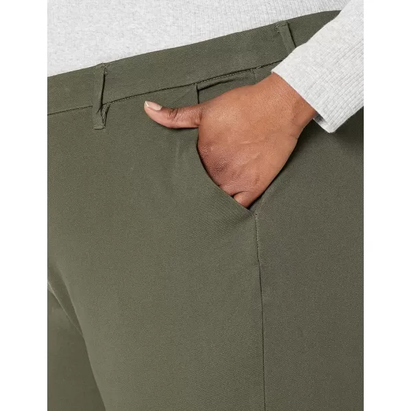 Amazon Essentials Womens BiStretch Skinny Ankle Pant Available in Plus SizeDark Green