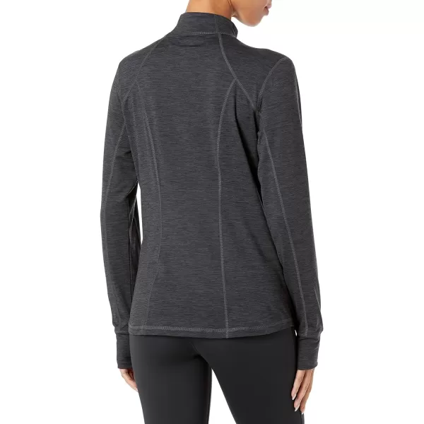 Amazon Essentials Womens Brushed Tech Stretch FullZip Jacket Available in Plus SizeBlack Space Dye