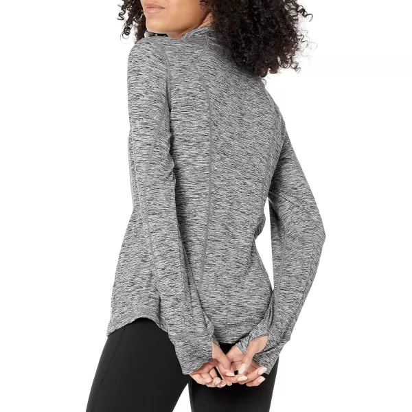 Amazon Essentials Womens Brushed Tech Stretch FullZip Jacket Available in Plus SizeDark Grey Space Dye