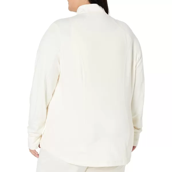 Amazon Essentials Womens Brushed Tech Stretch FullZip Jacket Available in Plus SizeIvory