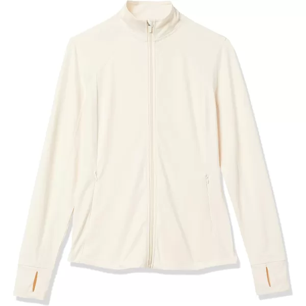 Amazon Essentials Womens Brushed Tech Stretch FullZip Jacket Available in Plus SizeIvory