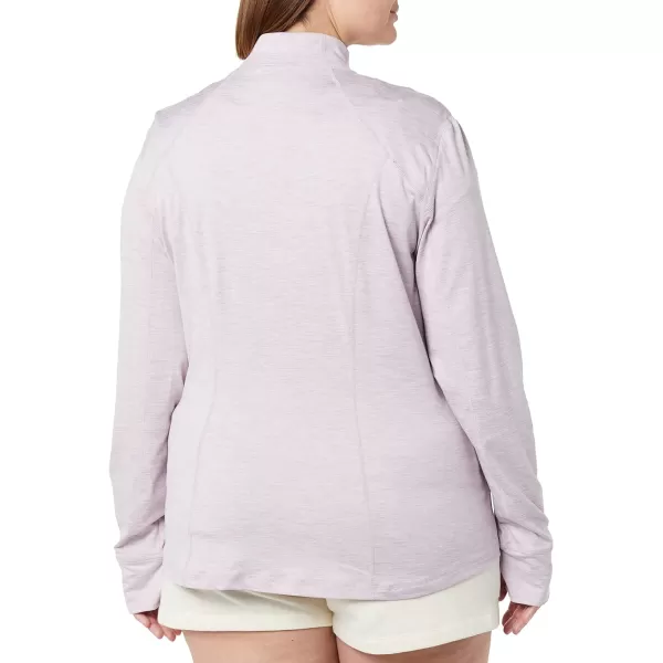 Amazon Essentials Womens Brushed Tech Stretch FullZip Jacket Available in Plus SizeLavender Space Dye