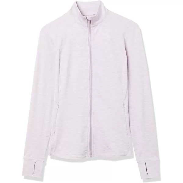 Amazon Essentials Womens Brushed Tech Stretch FullZip Jacket Available in Plus SizeLavender Space Dye