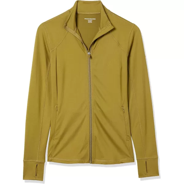 Amazon Essentials Womens Brushed Tech Stretch FullZip Jacket Available in Plus SizeLight Olive