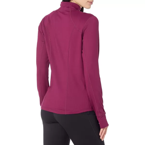 Amazon Essentials Womens Brushed Tech Stretch FullZip Jacket Available in Plus SizePlum