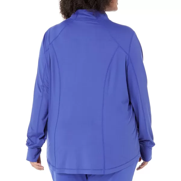 Amazon Essentials Womens Brushed Tech Stretch FullZip Jacket Available in Plus SizeRoyal Blue