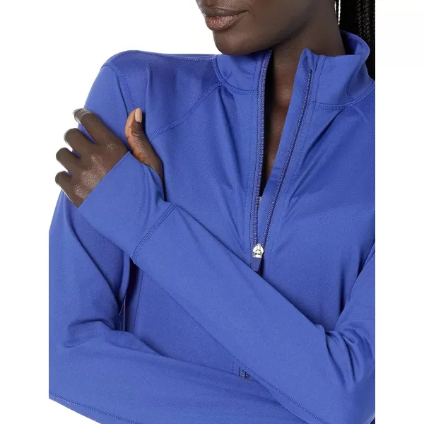 Amazon Essentials Womens Brushed Tech Stretch FullZip Jacket Available in Plus SizeRoyal Blue