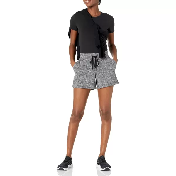 Amazon Essentials Womens Brushed Tech Stretch Short Available in Plus SizeDark Grey Space Dye