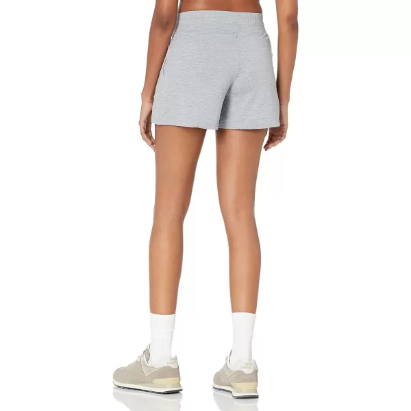 Amazon Essentials Womens Brushed Tech Stretch Short Available in Plus SizeGrey Space Dye