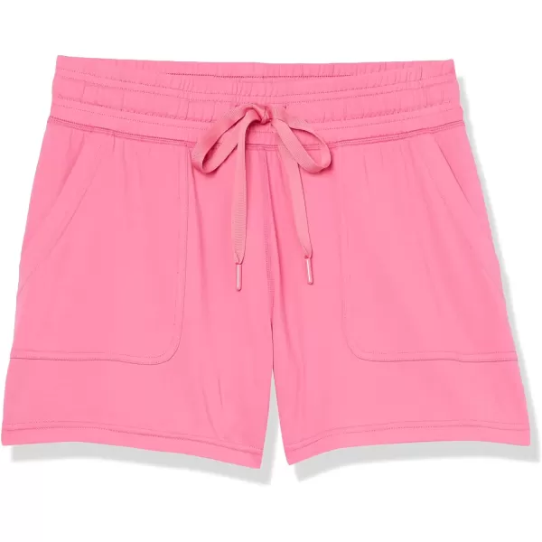 Amazon Essentials Womens Brushed Tech Stretch Short Available in Plus SizeHot Pink