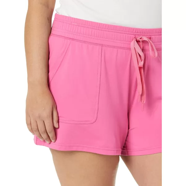 Amazon Essentials Womens Brushed Tech Stretch Short Available in Plus SizeHot Pink