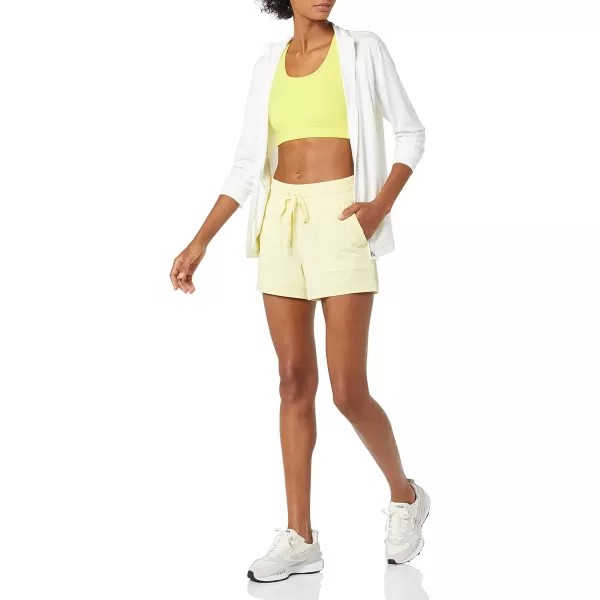 Amazon Essentials Womens Brushed Tech Stretch Short Available in Plus SizeLight Yellow