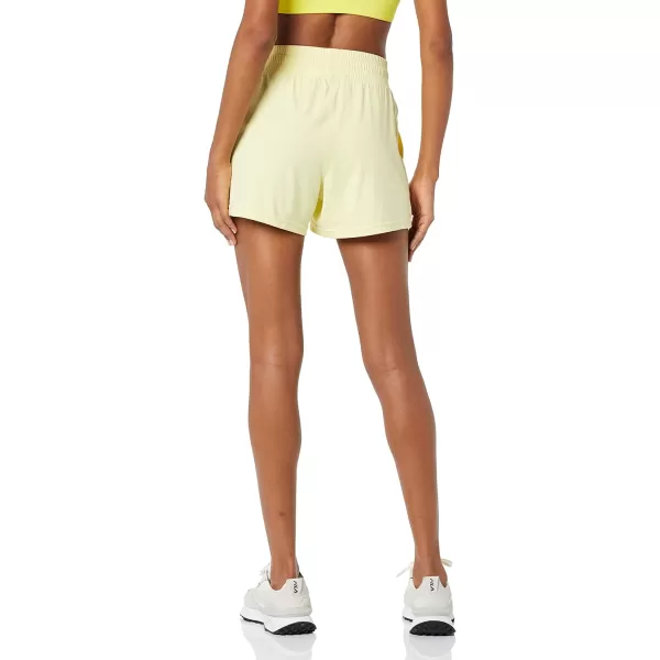 Amazon Essentials Womens Brushed Tech Stretch Short Available in Plus SizeLight Yellow