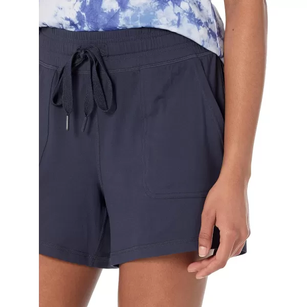 Amazon Essentials Womens Brushed Tech Stretch Short Available in Plus SizeNavy