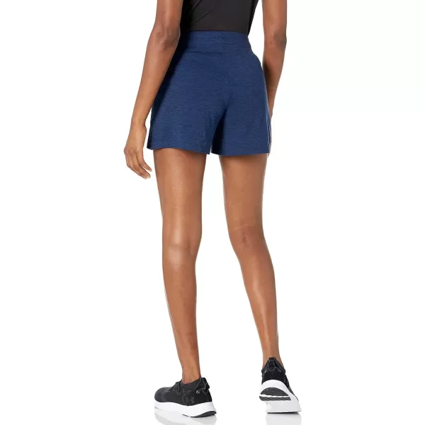 Amazon Essentials Womens Brushed Tech Stretch Short Available in Plus SizeNavy Space Dye