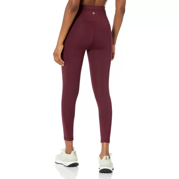 Amazon Essentials Womens Build Your Own Leggings78 Length Cross High Waist Dark Burgundy