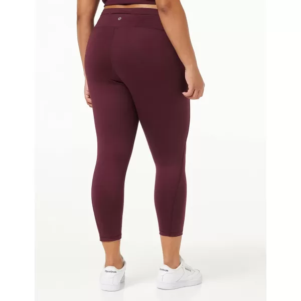 Amazon Essentials Womens Build Your Own Leggings78 Length High Waist Dark Burgundy