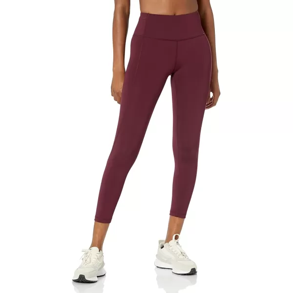 Amazon Essentials Womens Build Your Own Leggings78 Length High Waist Dark Burgundy