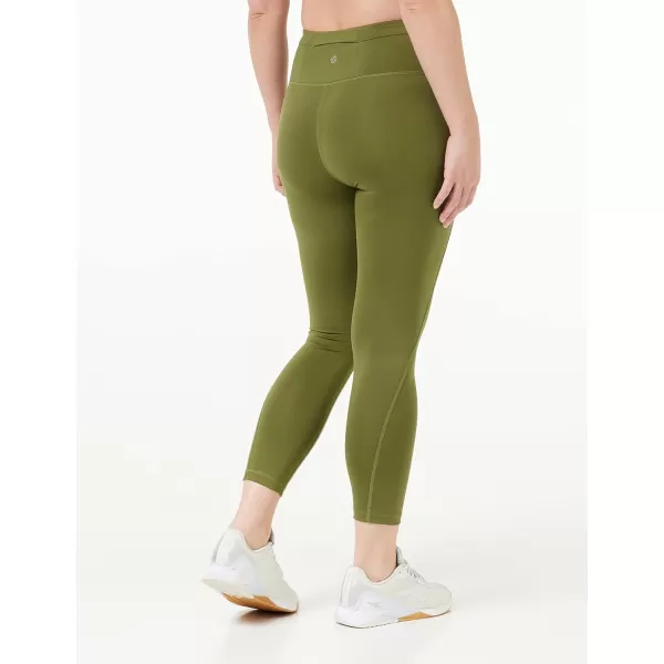 Amazon Essentials Womens Build Your Own Leggings78 Length High Waist Dark Olive