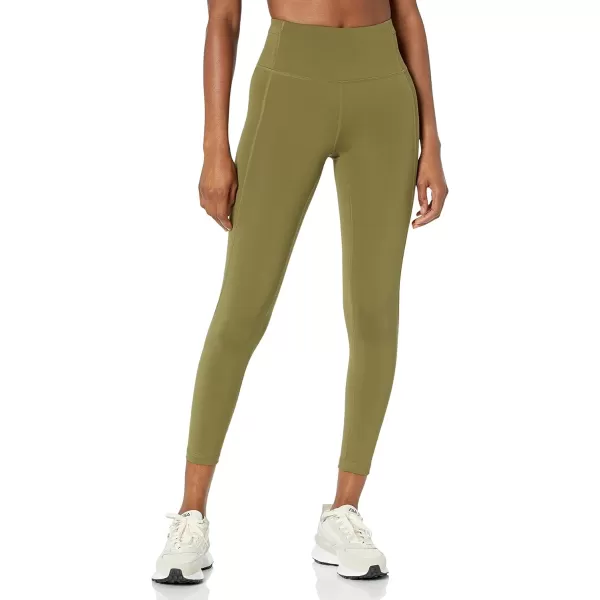 Amazon Essentials Womens Build Your Own Leggings78 Length High Waist Dark Olive