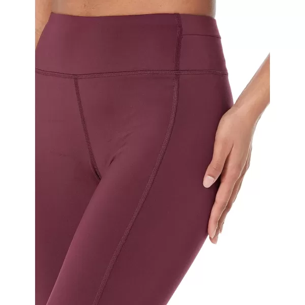 Amazon Essentials Womens Build Your Own Leggings78 Length Medium Waist Dark Burgundy