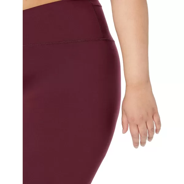 Amazon Essentials Womens Build Your Own LeggingsBootcut Cross High Waist Dark Burgundy