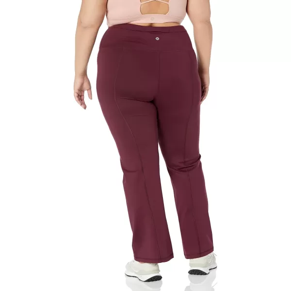 Amazon Essentials Womens Build Your Own LeggingsBootcut Cross High Waist Dark Burgundy