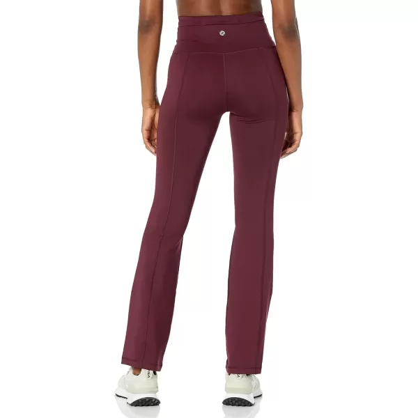 Amazon Essentials Womens Build Your Own LeggingsBootcut Cross High Waist Dark Burgundy