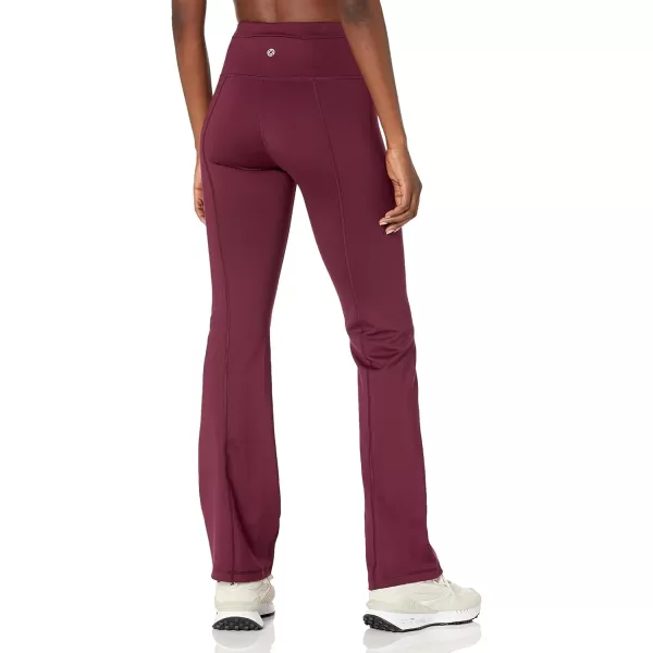 Amazon Essentials Womens Build Your Own LeggingsBootcut High Waist Dark Burgundy