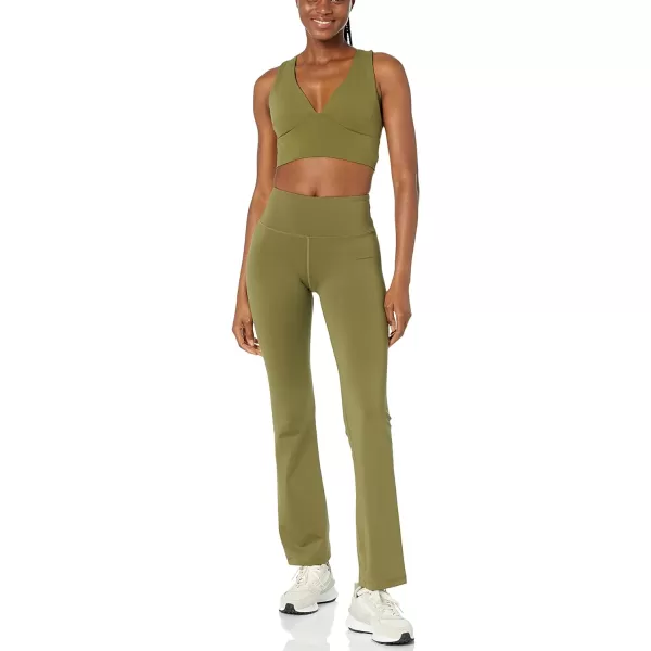 Amazon Essentials Womens Build Your Own LeggingsBootcut High Waist Dark Olive