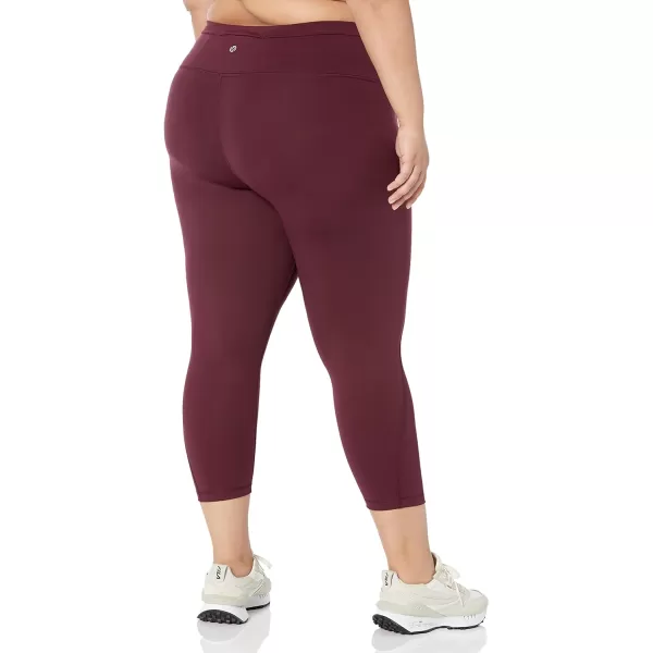 Amazon Essentials Womens Build Your Own LeggingsCapri Medium Waist Dark Burgundy