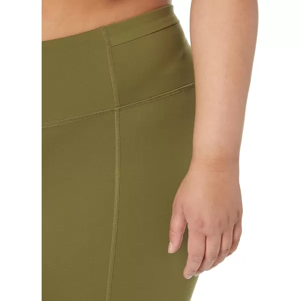 Amazon Essentials Womens Build Your Own LeggingsCapri Medium Waist Dark Olive