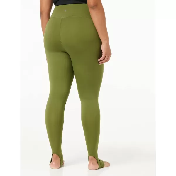 Amazon Essentials Womens Build Your Own LeggingsFull Length Cross High Waist Dark Olive