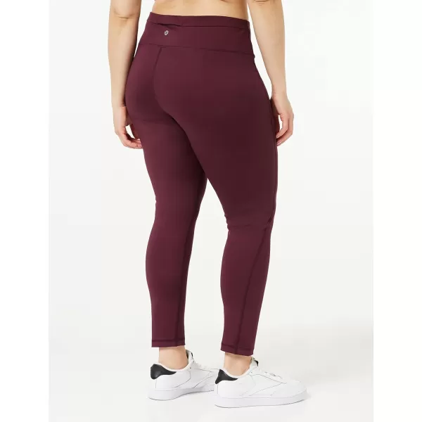 Amazon Essentials Womens Build Your Own LeggingsFull Length High Waist Dark Burgundy