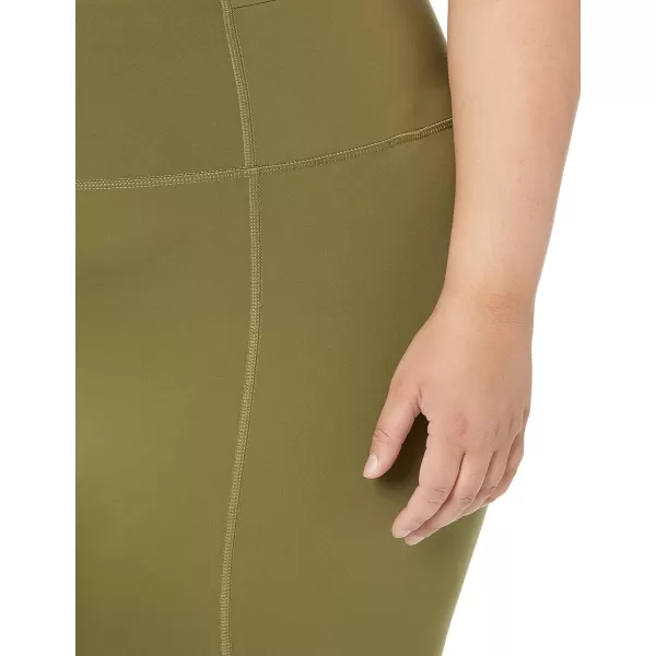 Amazon Essentials Womens Build Your Own LeggingsFull Length High Waist Dark Olive