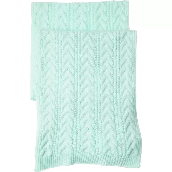 Amazon Essentials Womens Cable Knit Hat and Scarf SetMint Green