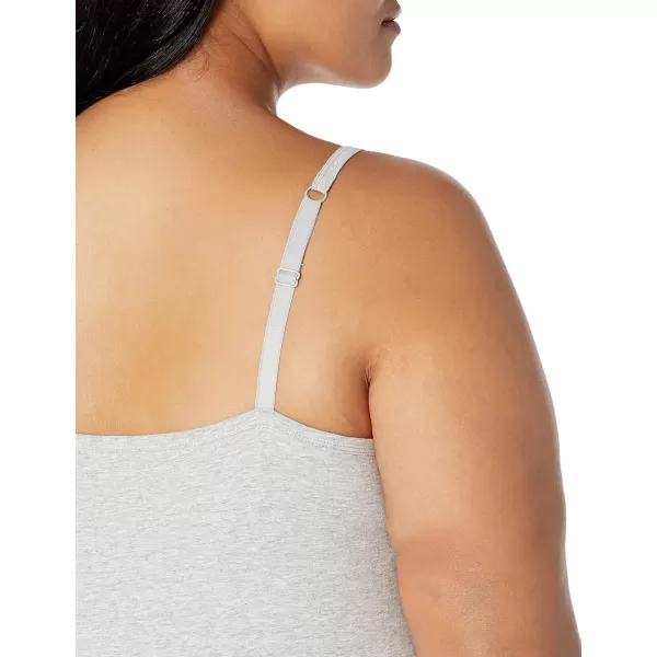 Amazon Essentials Womens Camisole Available in Plus Size Pack of 2Charcoal HeatherLight Grey Heather