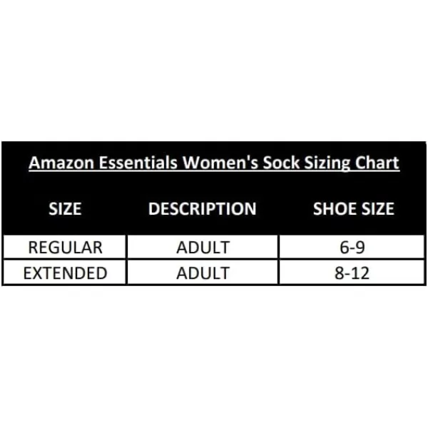 Amazon Essentials Womens Casual Crew Socks 6 PairsBlack