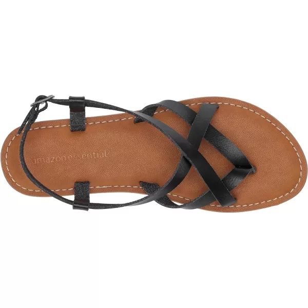 Amazon Essentials Womens Casual Strappy SandalBlack