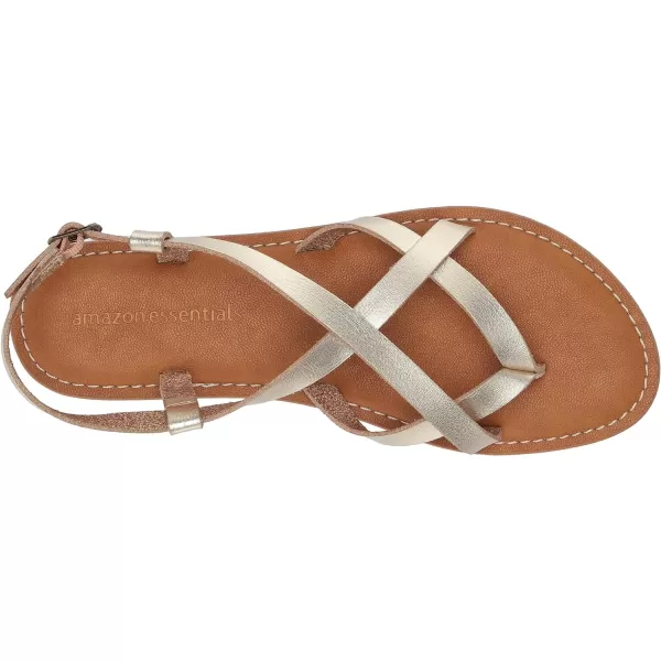 Amazon Essentials Womens Casual Strappy SandalGold