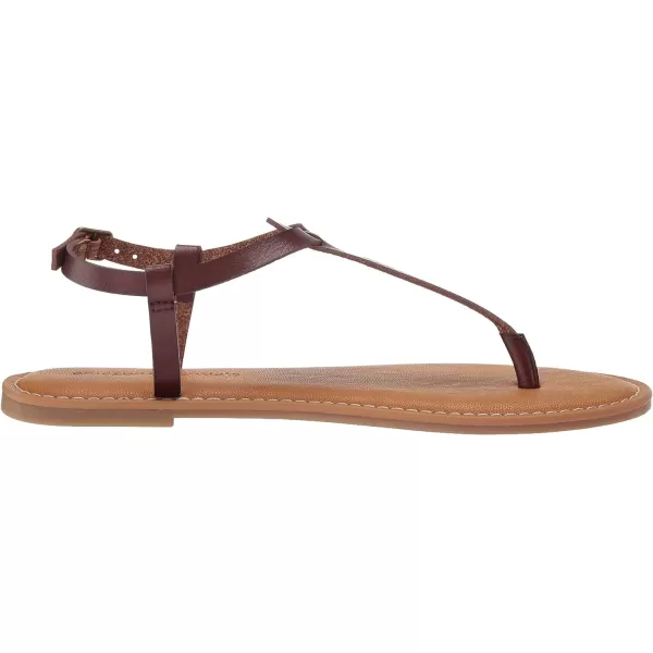 Amazon Essentials Womens Casual Thong Sandal with Ankle StrapBrown