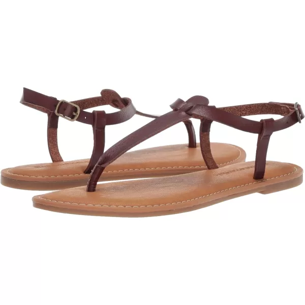 Amazon Essentials Womens Casual Thong Sandal with Ankle StrapBrown