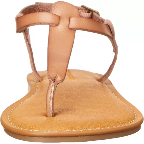 Amazon Essentials Womens Casual Thong Sandal with Ankle StrapCamel