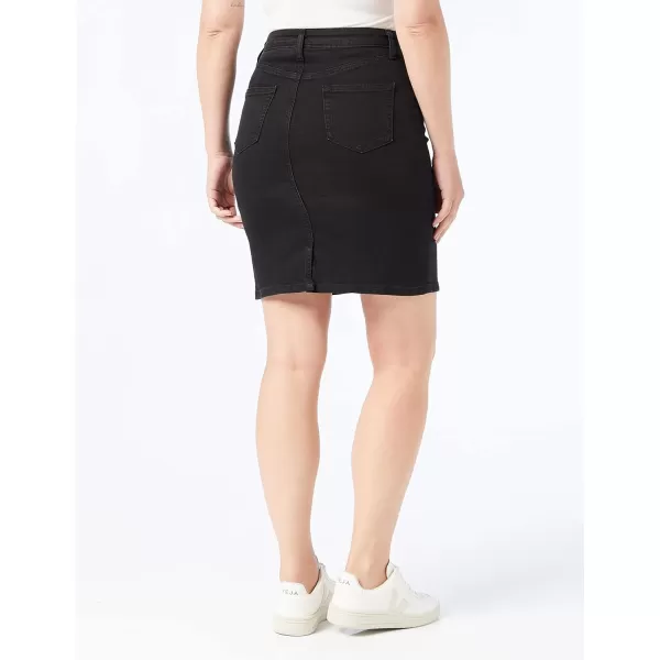 Amazon Essentials Womens Classic 5Pocket Denim Skirt Available in Plus SizeBlack Wash