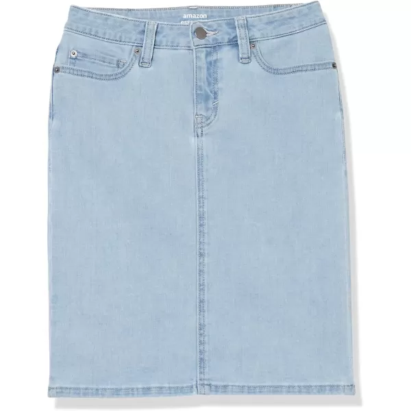 Amazon Essentials Womens Classic 5Pocket Denim Skirt Available in Plus SizeLight Wash