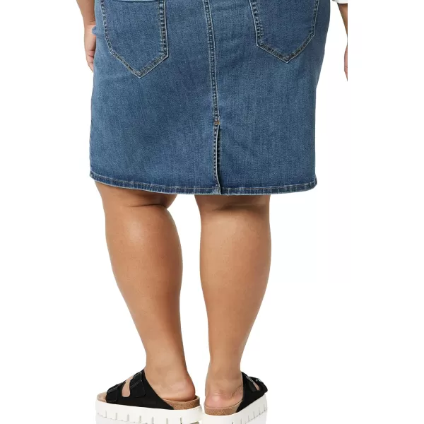 Amazon Essentials Womens Classic 5Pocket Denim Skirt Available in Plus SizeMedium Wash