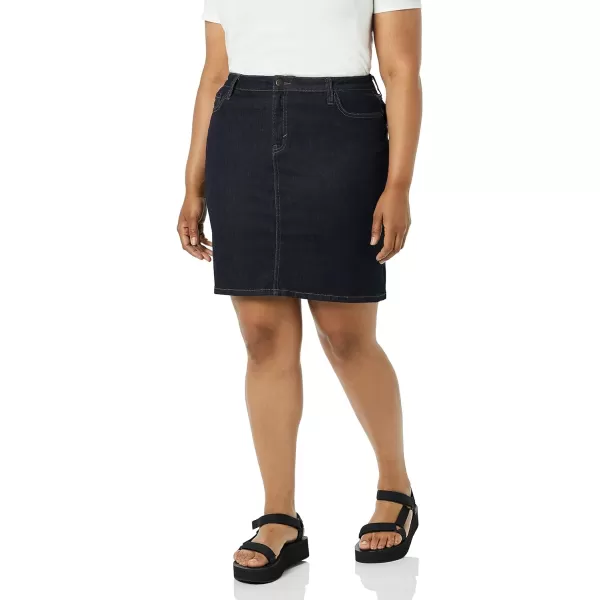 Amazon Essentials Womens Classic 5Pocket Denim Skirt Available in Plus SizeRinse Wash