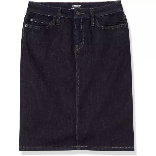 Amazon Essentials Womens Classic 5Pocket Denim Skirt Available in Plus SizeRinse Wash