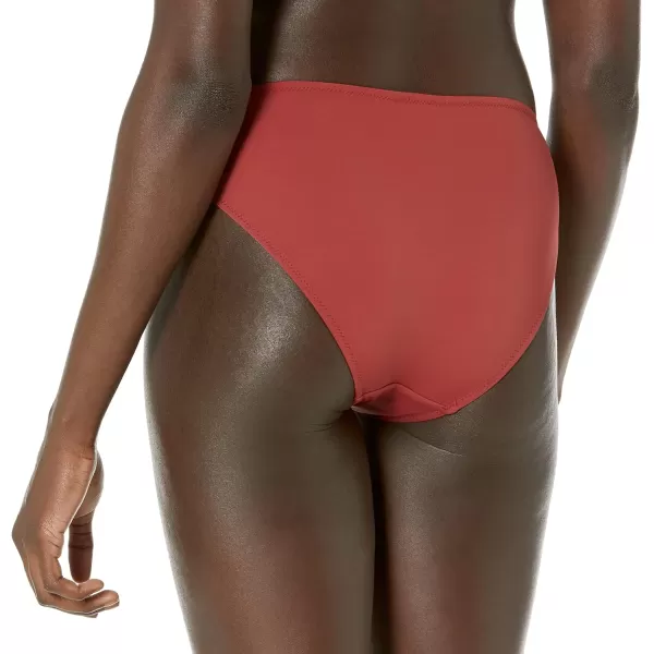 Amazon Essentials Womens Classic Bikini Swimsuit BottomBrick Red